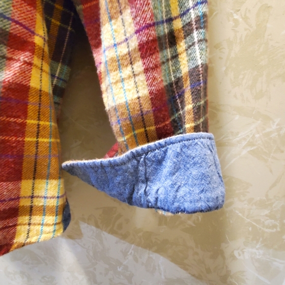 JL Powell The Sporting Life Brown/Tan/Rust Flannel LS Shirt XXL - Picture 4 of 5